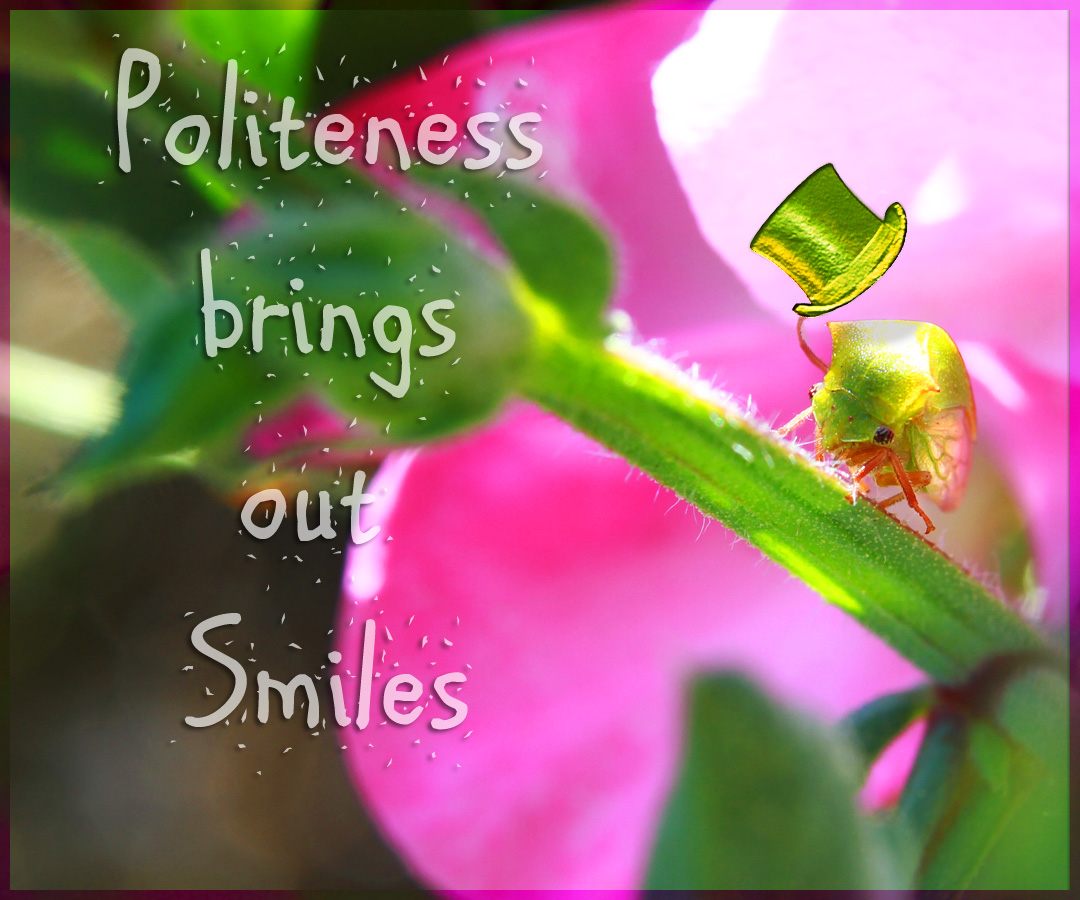 Politeness and courtesy matter!